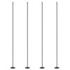 Outsunny Outdoor String Light Poles 10FT Steel Stand for Patio Deck 4 Pack