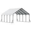 Heavy Duty Metal Carport 20 x 20 ft Outdoor Car Shelter Garage for Boats Trucks