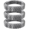 VEVOR Razor Wires, 147 ft Razor Barbed Wire, 3 Rolls Razor Wire Fencing Razor Fence