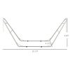 Outsunny Hammock Stand 10.3ft Portable, Adjustable Steel Frame, Weather Resistant, White, 550 lbs with Carry Bag
