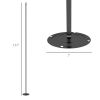 Outsunny Outdoor String Light Poles 10FT Steel Stand for Patio Deck 4 Pack