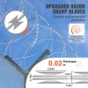 VEVOR Razor Wires, 147 ft Razor Barbed Wire, 3 Rolls Razor Wire Fencing Razor Fence