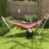 Outsunny Hammock Stand 10.3ft Portable, Adjustable Steel Frame, Weather Resistant, White, 550 lbs with Carry Bag