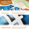 Combo Pack Garden Flag Stand Black 36 x 16 in & Garden Flag 12x18 in Fall Decoration Autumn Blessings Gnomes with Pumpkins Double-Sided Blockout Fabri