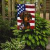 Wirehaired Wild Boar Dachshund American Flag Garden Flag Mailbox Flag Decorative Yard Flag Banner Outside Patio Artwork Yard Flower Beds, Garden Size