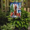 Irish Setter Christmas Reindeer Garden Flag Mailbox Flag Decorative Yard Flag Banner Outside Patio Artwork Yard Flower Beds, Garden Size, Multicolor