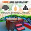 VEVOR Hot Tub Handrail, 360 Rotatable Spa Side Handrail with 48"-63" Adjustable Height