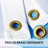 Combo Pack USA American Flag & Chicago Flag 2.5x4 Ft Embroidered Spun Polyester Indoor Outdoor Brass Grommets