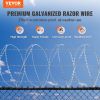 VEVOR Razor Wires, 147 ft Razor Barbed Wire, 3 Rolls Razor Wire Fencing Razor Fence