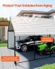 Heavy Duty Metal Carport 20 x 24 ft Outdoor Car Shelter Garage for Boats Trucks