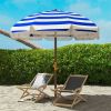 Outsunny Pop-Up Beach Shelter, Azure, Vent Ruffles, Carry Bag, Trendy Sun Protection